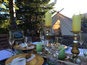 Cooper Lake Washington glamping Honest to Goodness Seattle Personal Chef