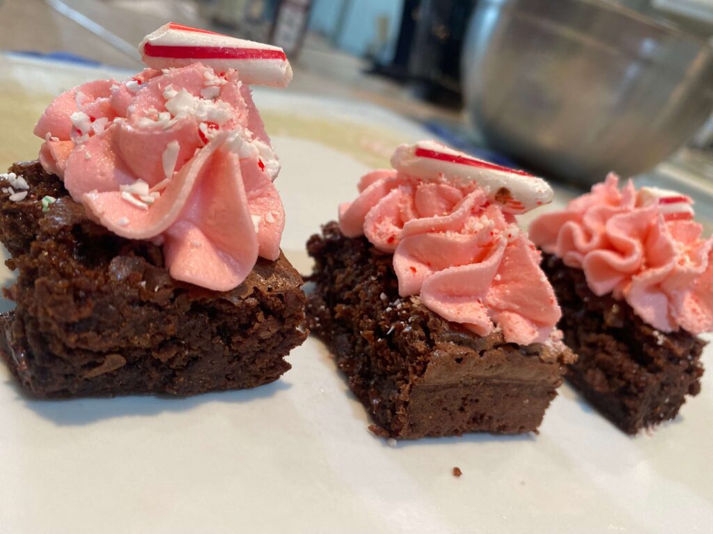 Gluten-free Peppermint Brownies made by Chef Erick Coughlin of Honest to Goodness Personal Chef Services