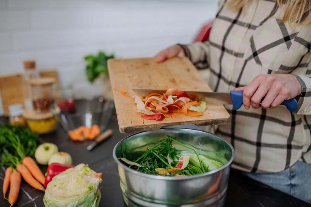 Use your clean vegetable scraps in a slowcooker with filtered water to create homemade vegetable broth