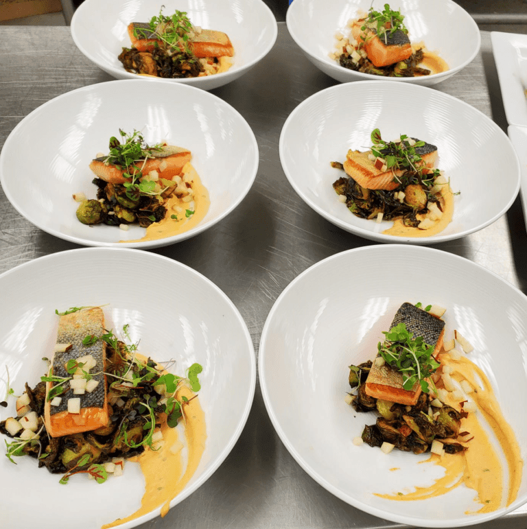 Chef Tim Wingate Crispy Salmon