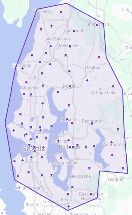 Best Seattle Meal Delivery Eats Amore service range