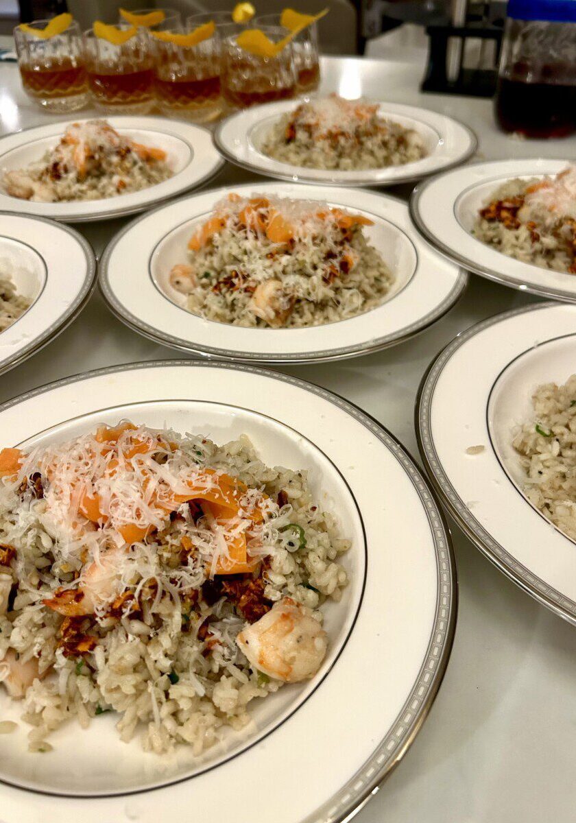 Hawaiian Shrimp Risotto made by Chef David Clarke of Honest to Goodness Personal Chef Services in Seattle