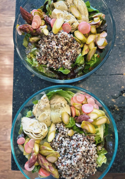 Quinoa Power Bowl prepared by Chef Sara DeLaronde of Honest to Goodness Personal Chef Services