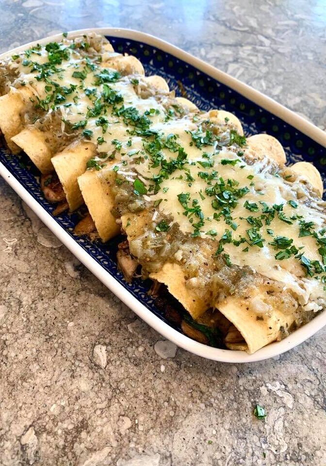 Seattle home chef chicken enchiladas weekday dinners