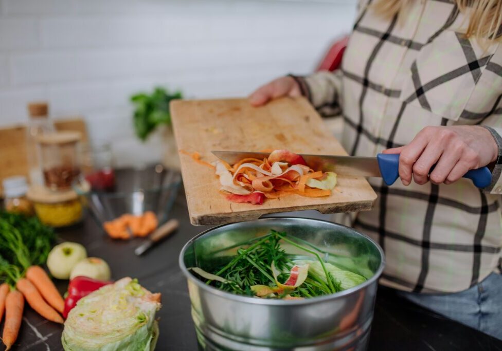 Use your clean vegetable scraps in a slowcooker with filtered water to create homemade vegetable broth